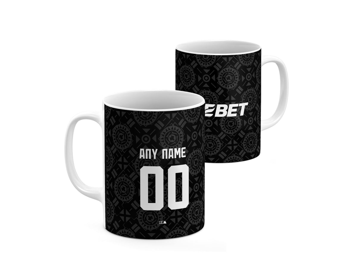Mug with the Wolverhampton 2025-26 Goalkeeper football shirt design by RIPA Football