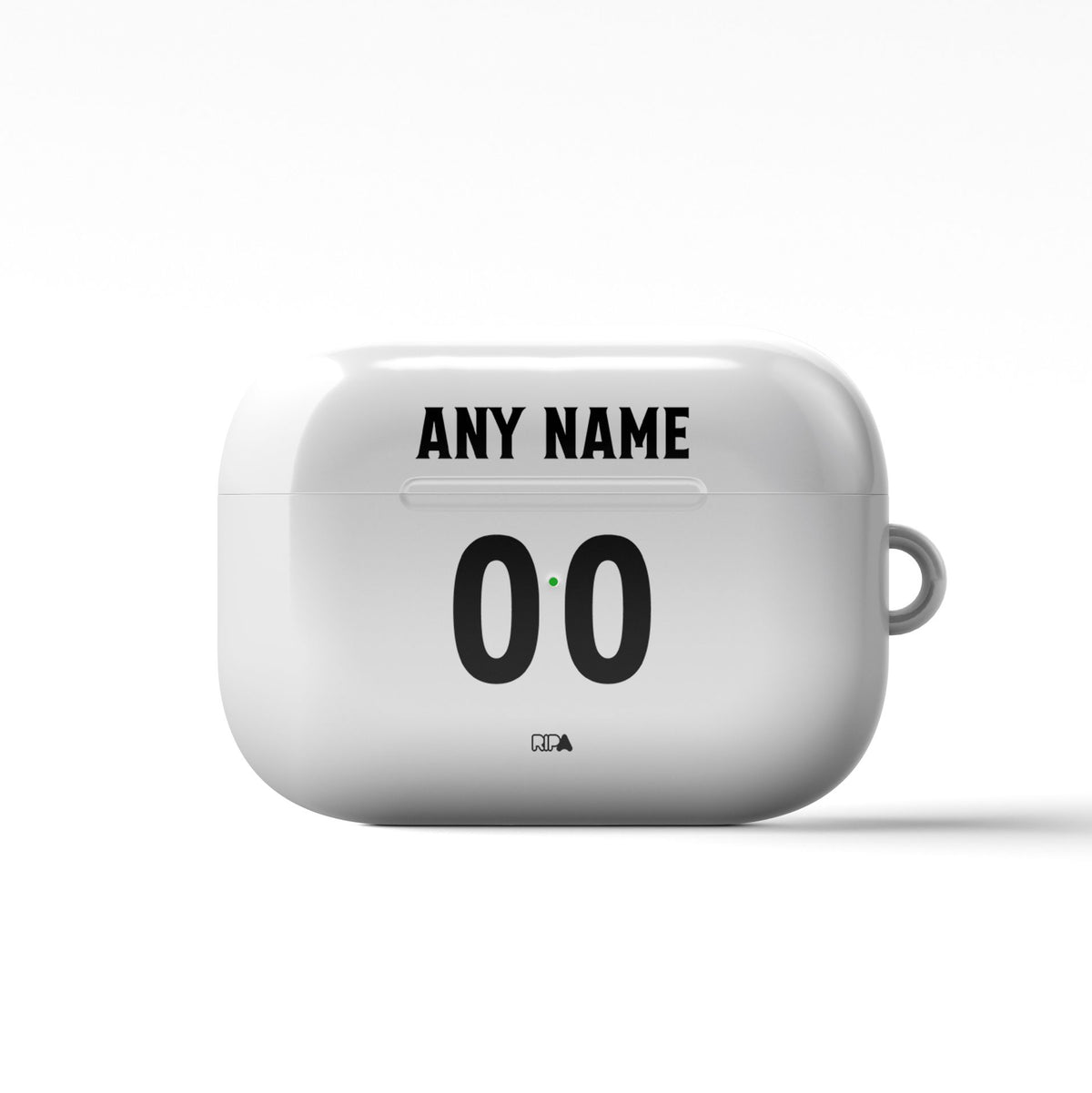 AirPods case with the Wrexham 2025-26 Third football shirt design by RIPA Football