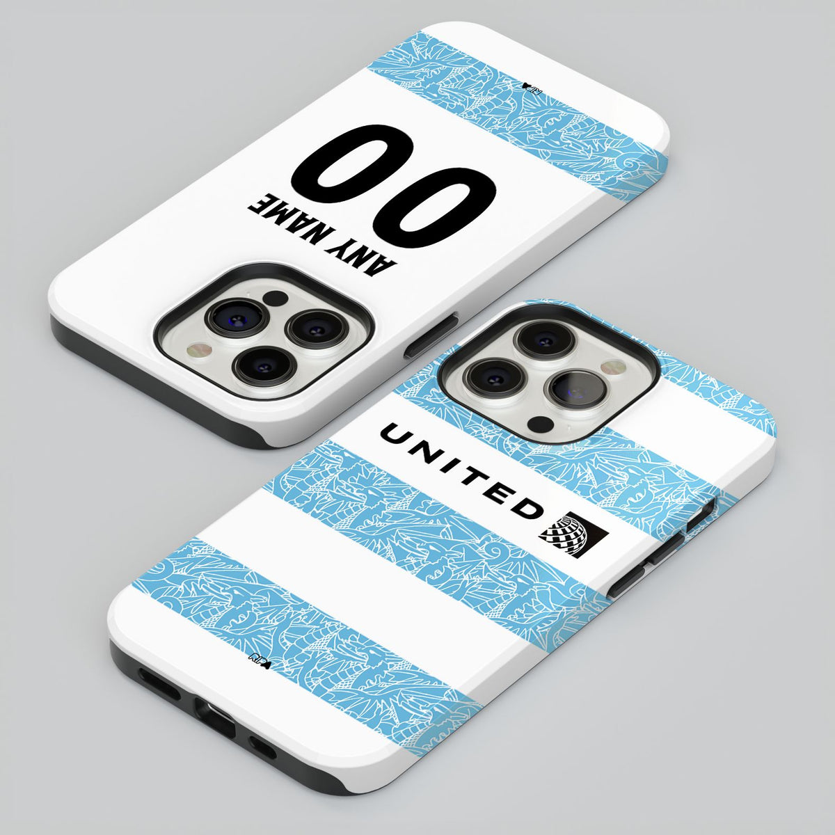 Phone case with the Wrexham 2025-26 Third football shirt design by RIPA Football