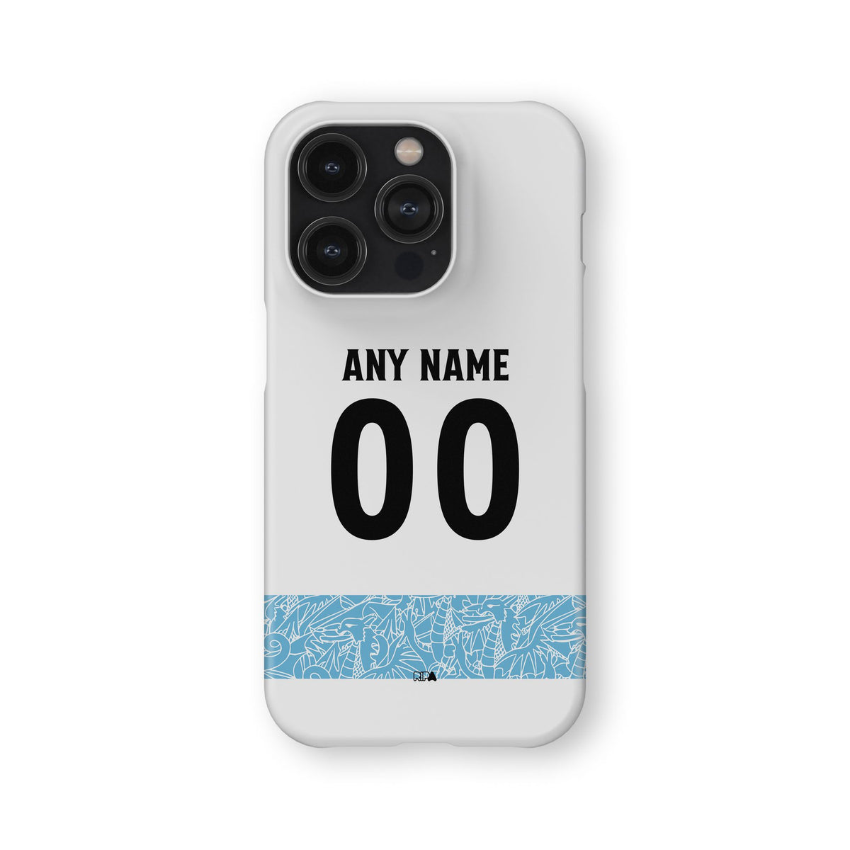 Phone case with the Wrexham 2025-26 Third football shirt design by RIPA Football