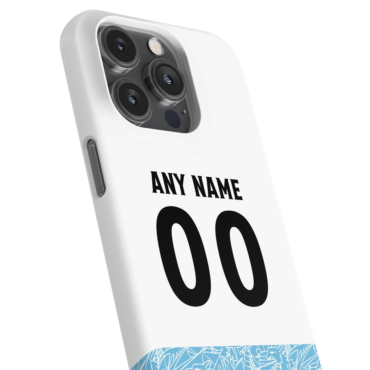 Phone case with the Wrexham 2025-26 Third football shirt design by RIPA Football