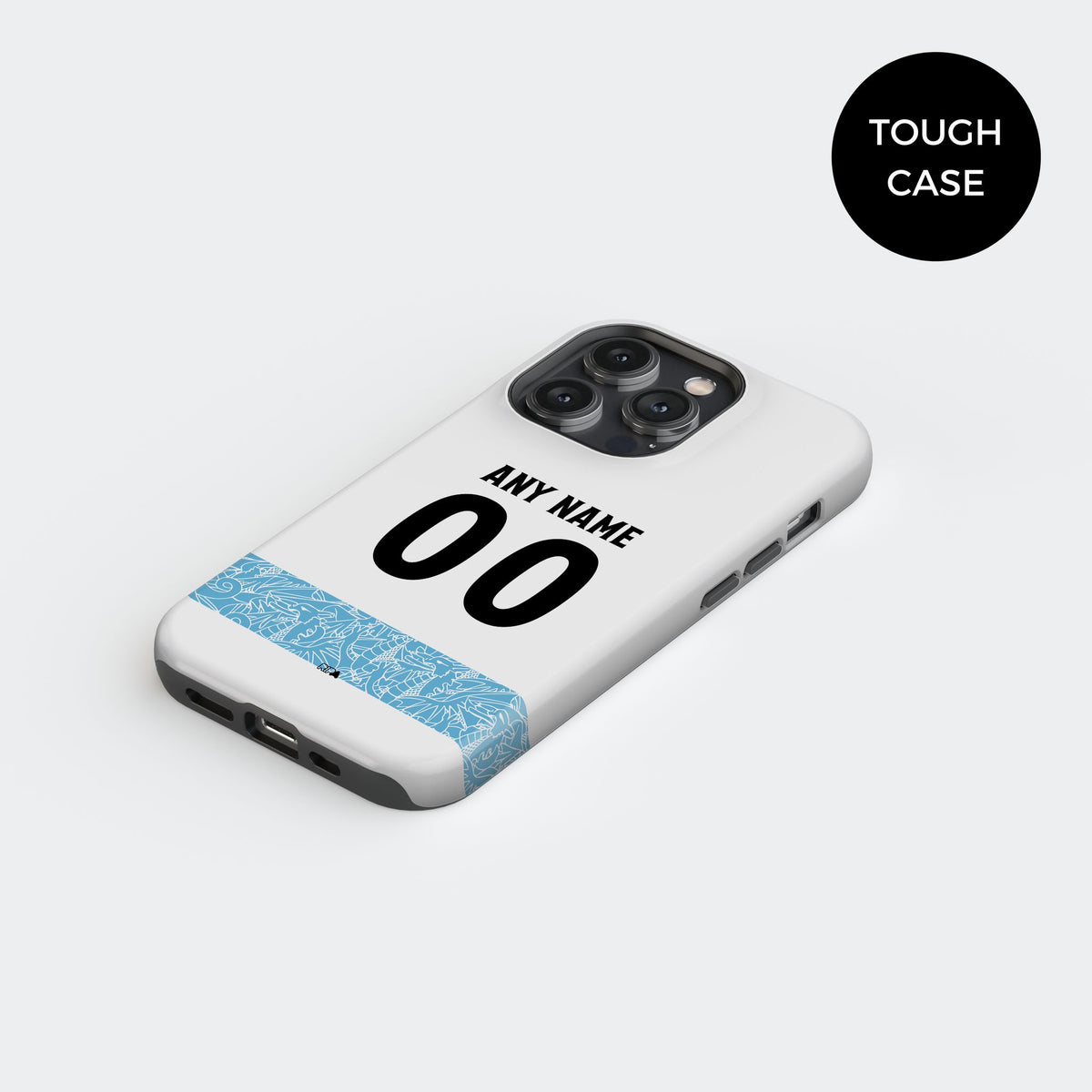 Phone case with the Wrexham 2025-26 Third football shirt design by RIPA Football