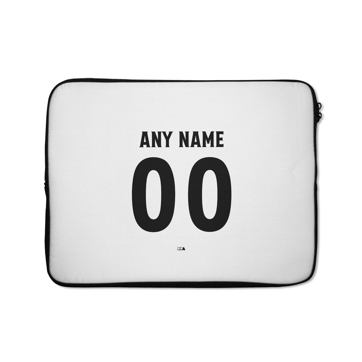 Laptop sleeve with the Wrexham 2025-26 Third football shirt design by RIPA Football