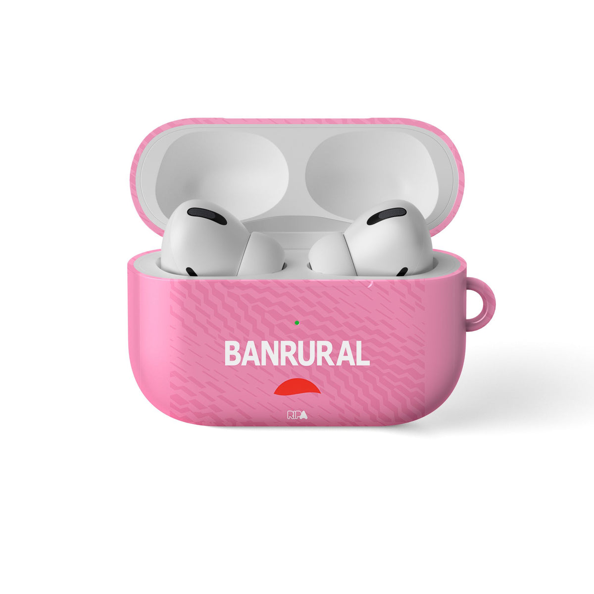 AirPods case with the Xelajú 2025-26 Goalkeeper football shirt design by RIPA Football