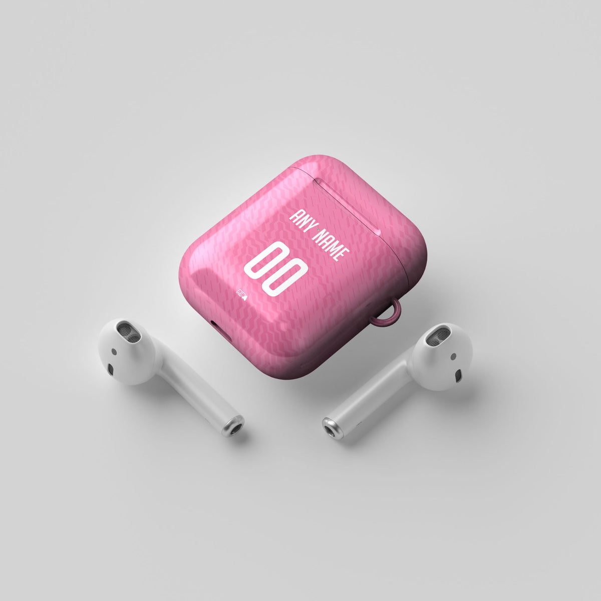 AirPods case with the Xelajú 2025-26 Goalkeeper football shirt design by RIPA Football