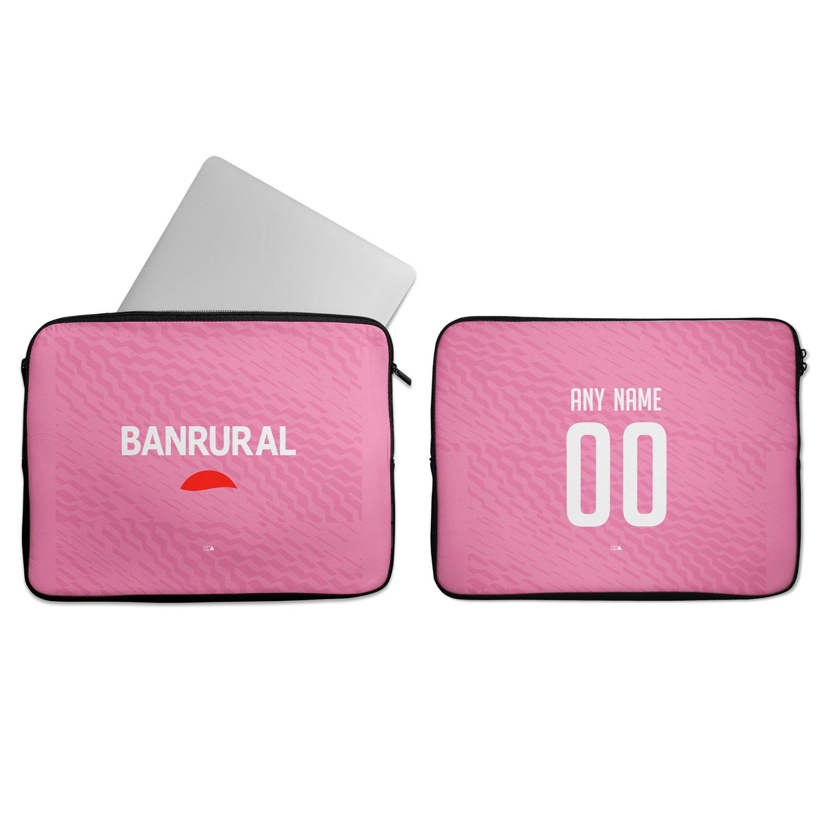 Laptop sleeve with the Xelajú 2025-26 Goalkeeper football shirt design by RIPA Football