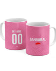 Mug with the Xelajú 2025-26 Goalkeeper football shirt design by RIPA Football