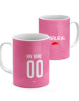 Mug with the Xelajú 2025-26 Goalkeeper football shirt design by RIPA Football
