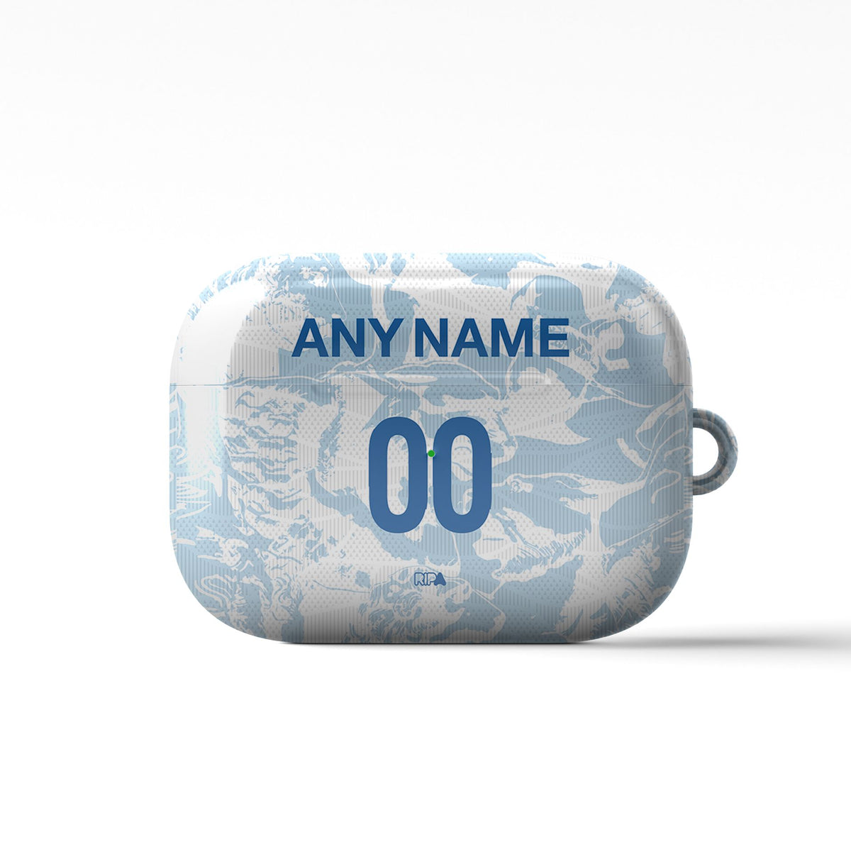 AirPods case with the Zenit 2024-25 Away football shirt design by RIPA Football