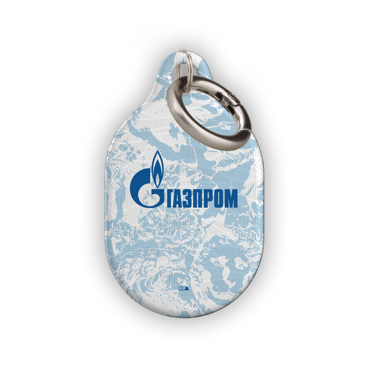 AirTag holder with the Zenit 2024-25 Away football shirt design by RIPA Football