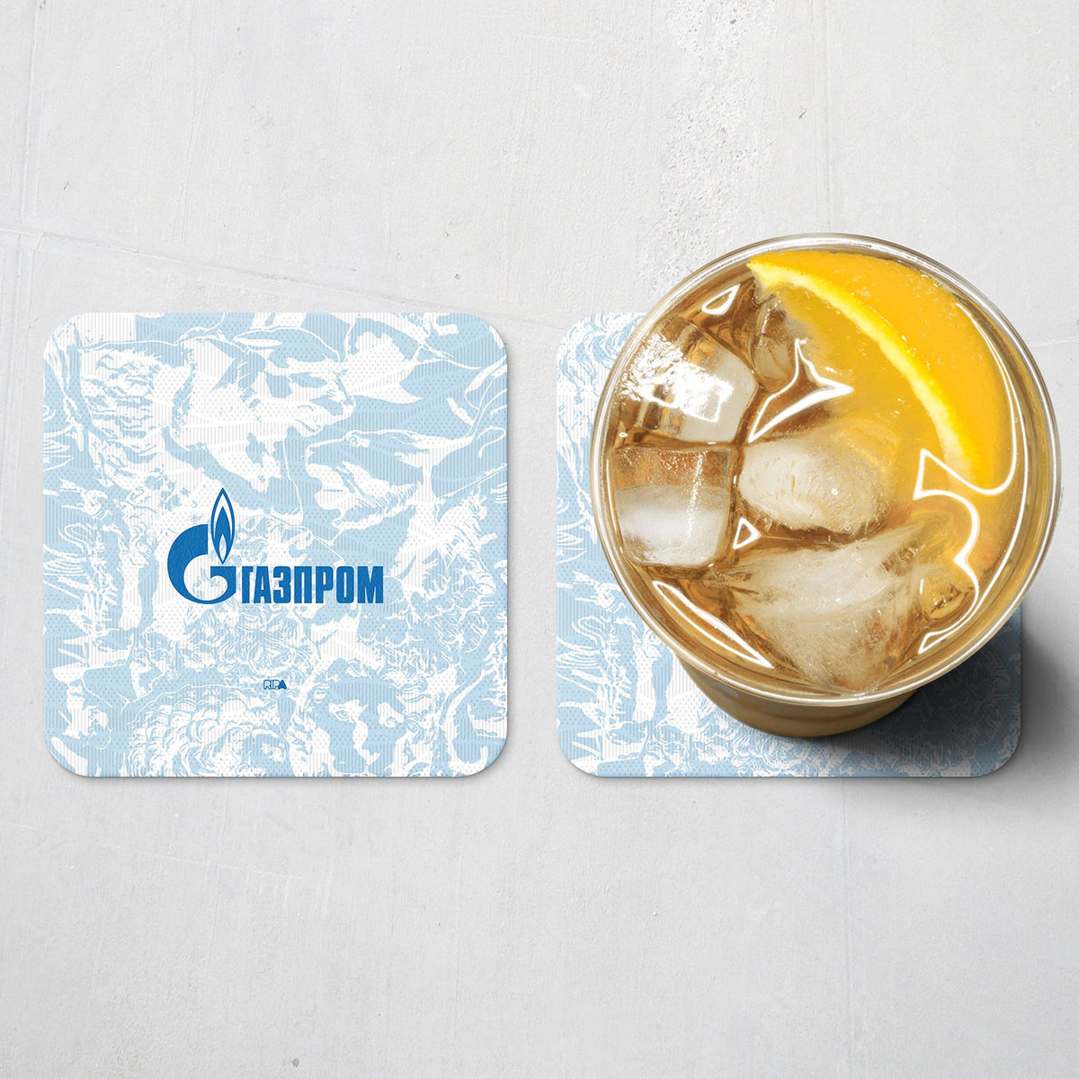 Coaster with the Zenit 2024-25 Away football shirt design by RIPA Football
