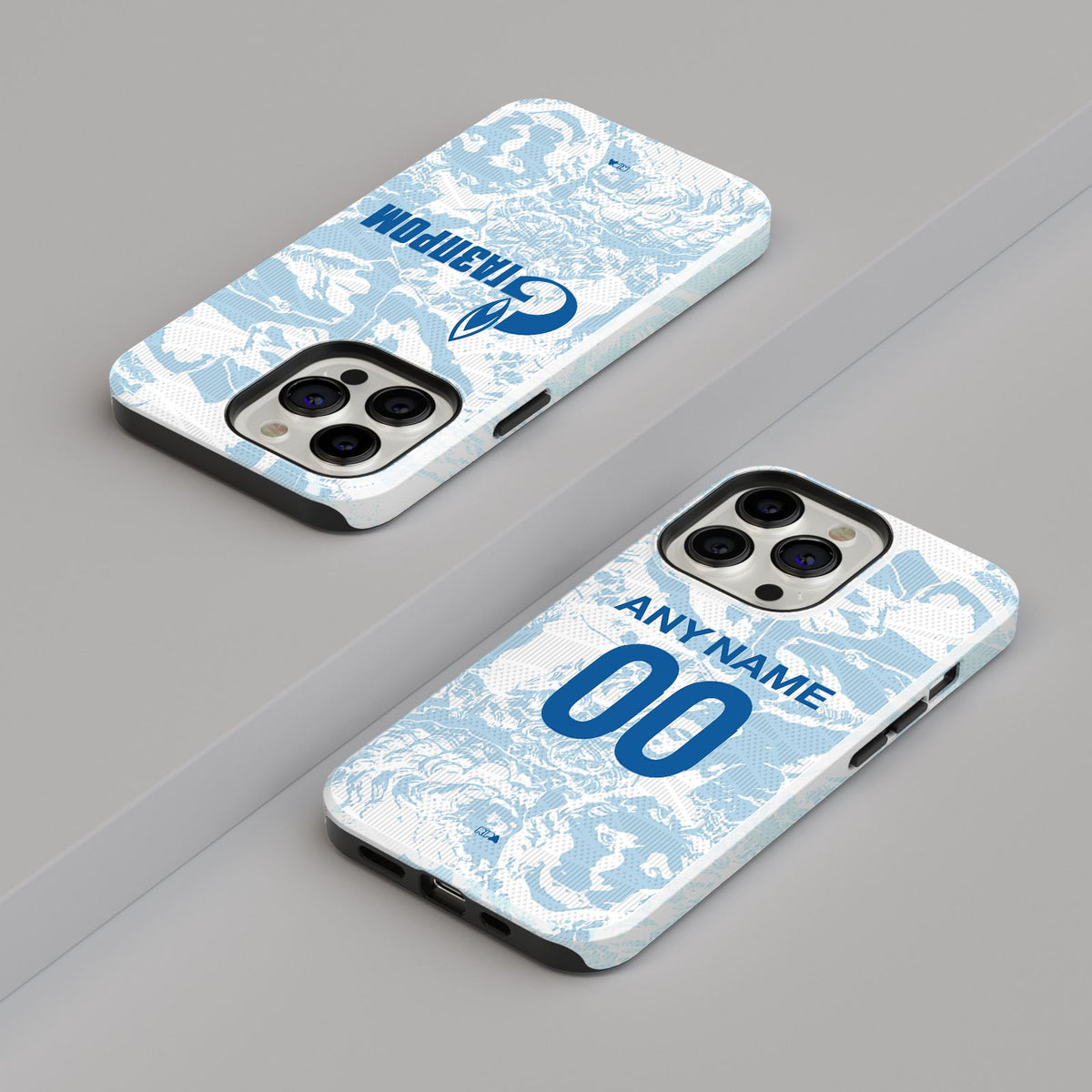 Phone case with the Zenit 2024-25 Away football shirt design by RIPA Football