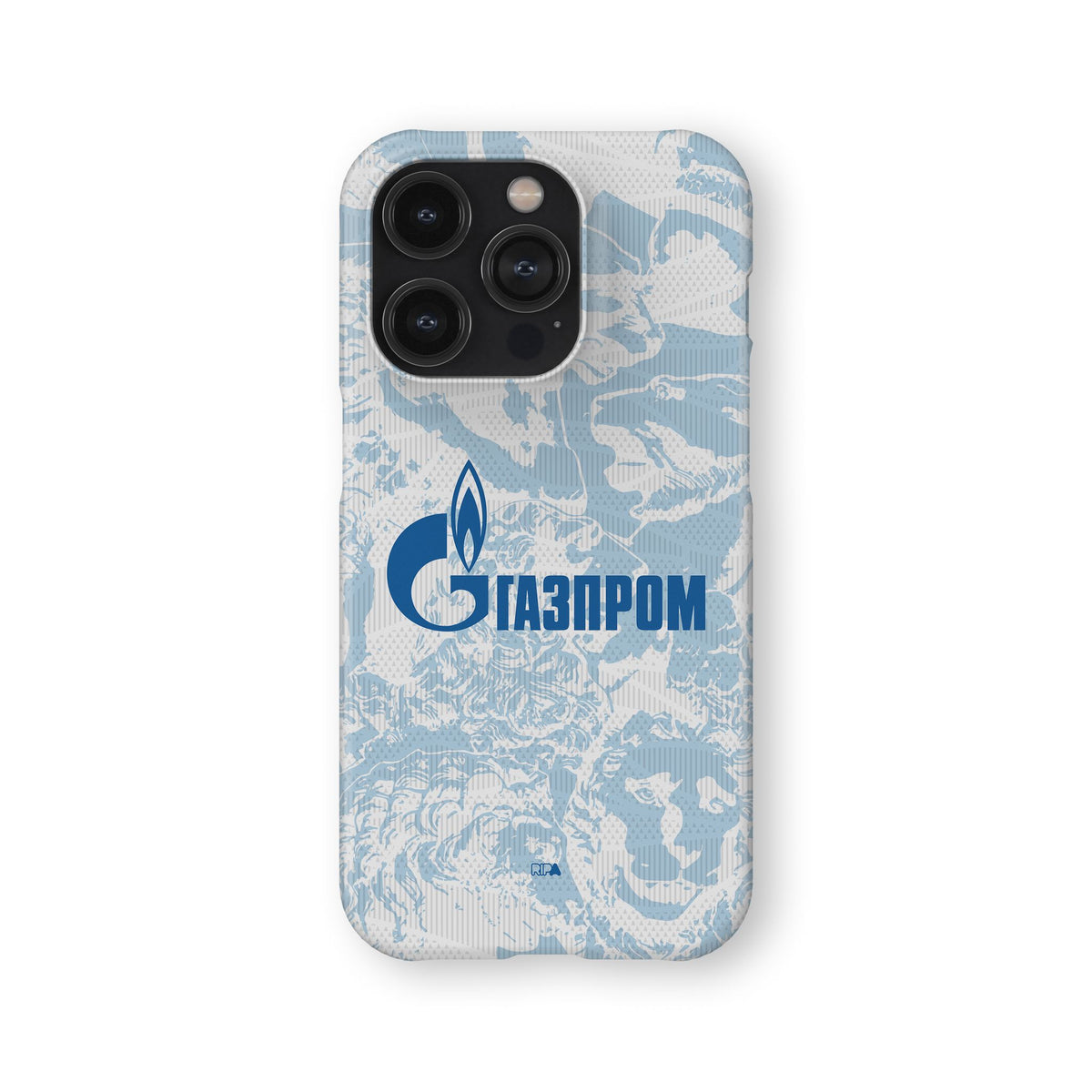 Phone case with the Zenit 2024-25 Away football shirt design by RIPA Football