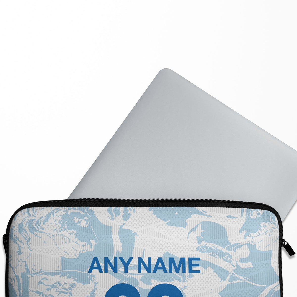 Laptop sleeve with the Zenit 2024-25 Away football shirt design by RIPA Football