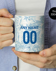Mug with the Zenit 2024-25 Away football shirt design by RIPA Football