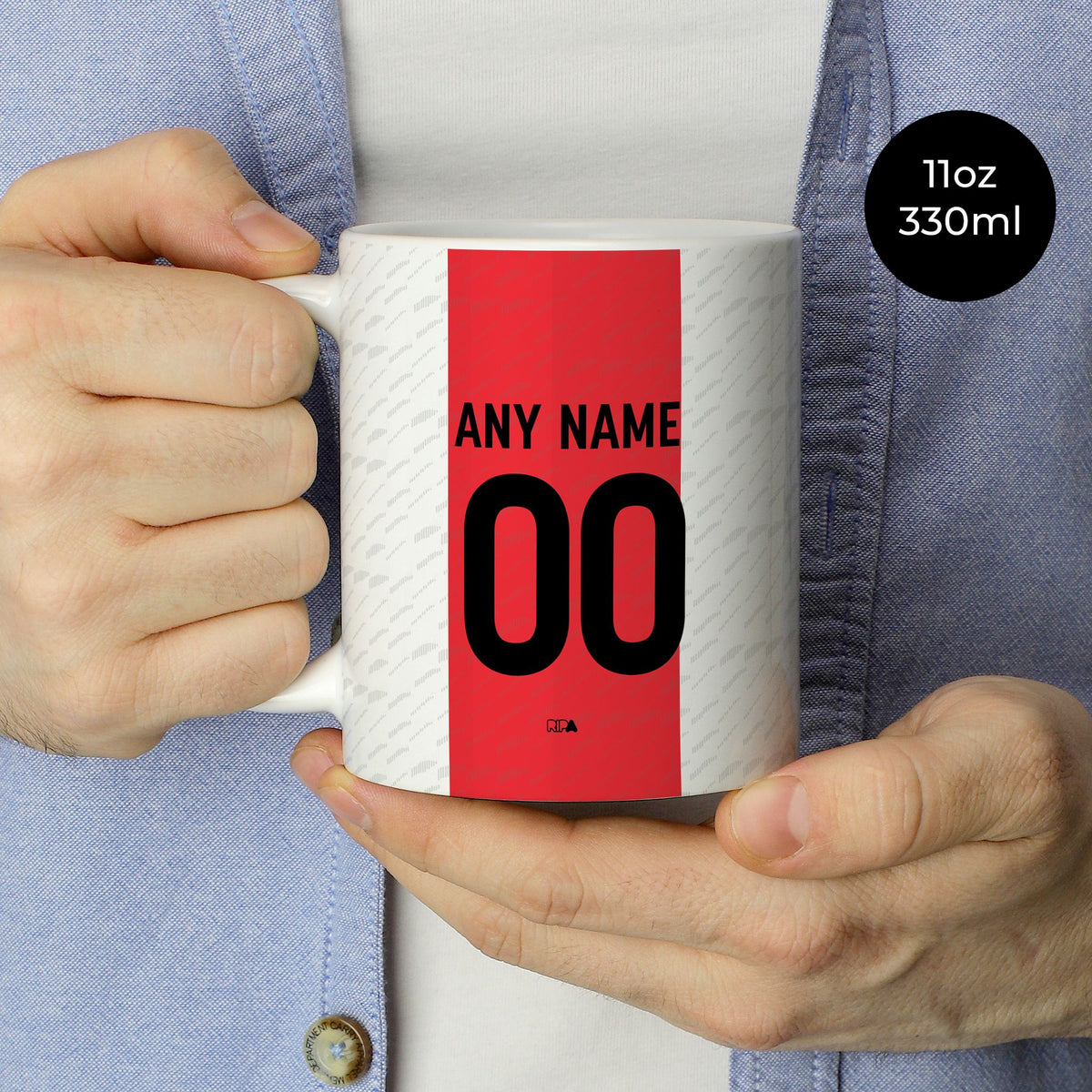Mug with the Germany Concept football shirt design by RIPA Football