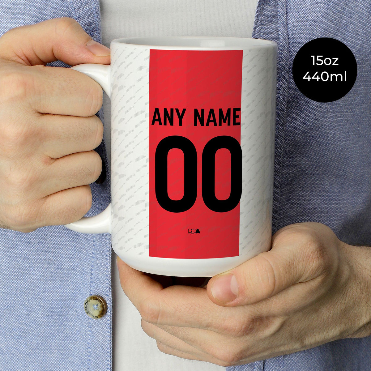 Mug with the Germany Concept football shirt design by RIPA Football
