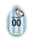 AirTag holder with the Argentina 2006 Home football shirt design by RIPA Football