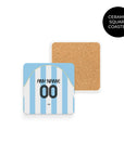 Coaster with the Argentina 2006 Home football shirt design by RIPA Football
