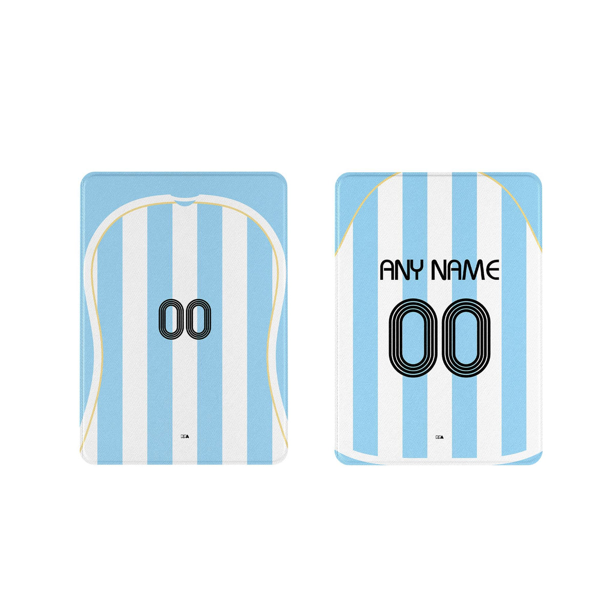 iPad case with the Argentina 2006 Home football shirt design by RIPA Football