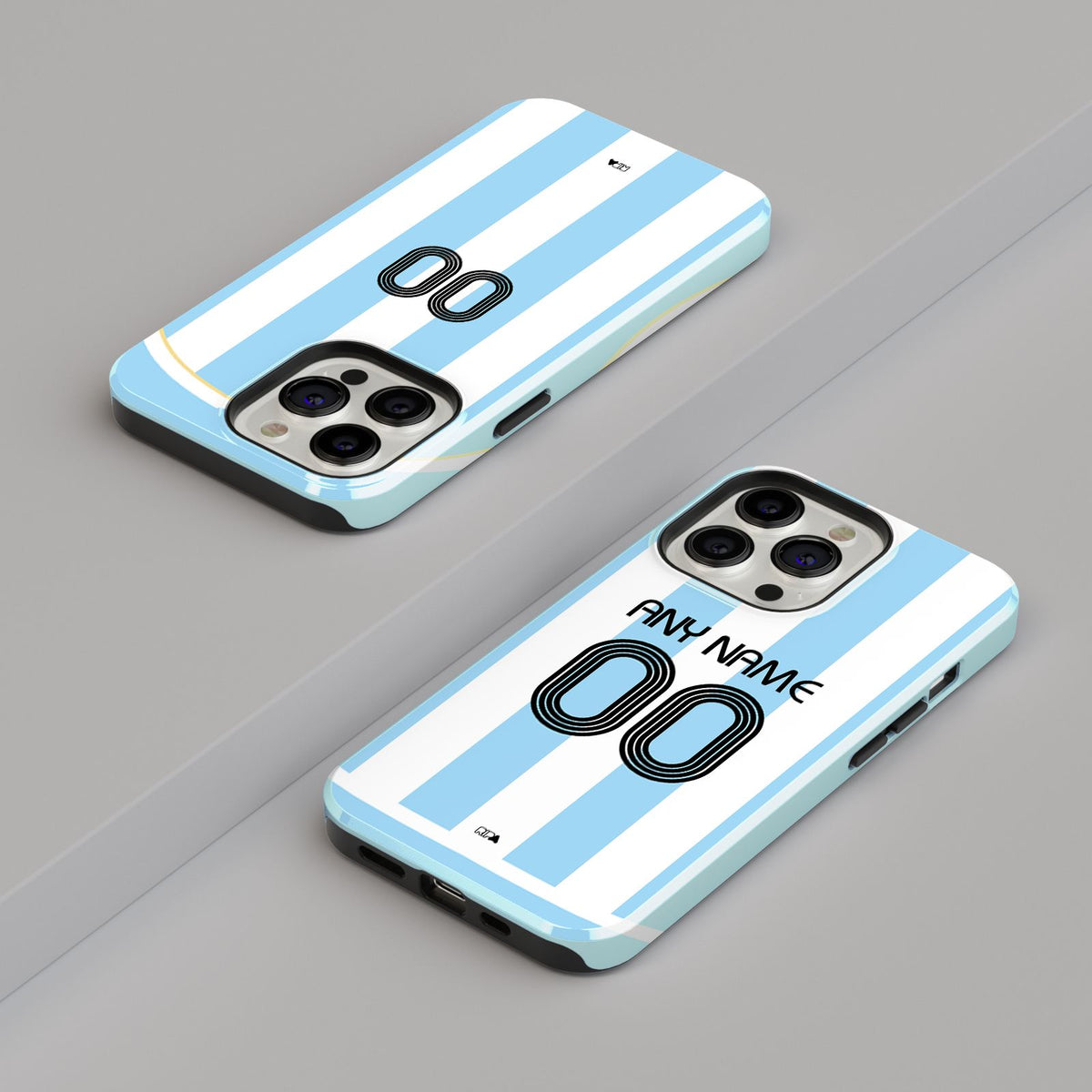 Phone case with the Argentina 2006 Home football shirt design by RIPA Football
