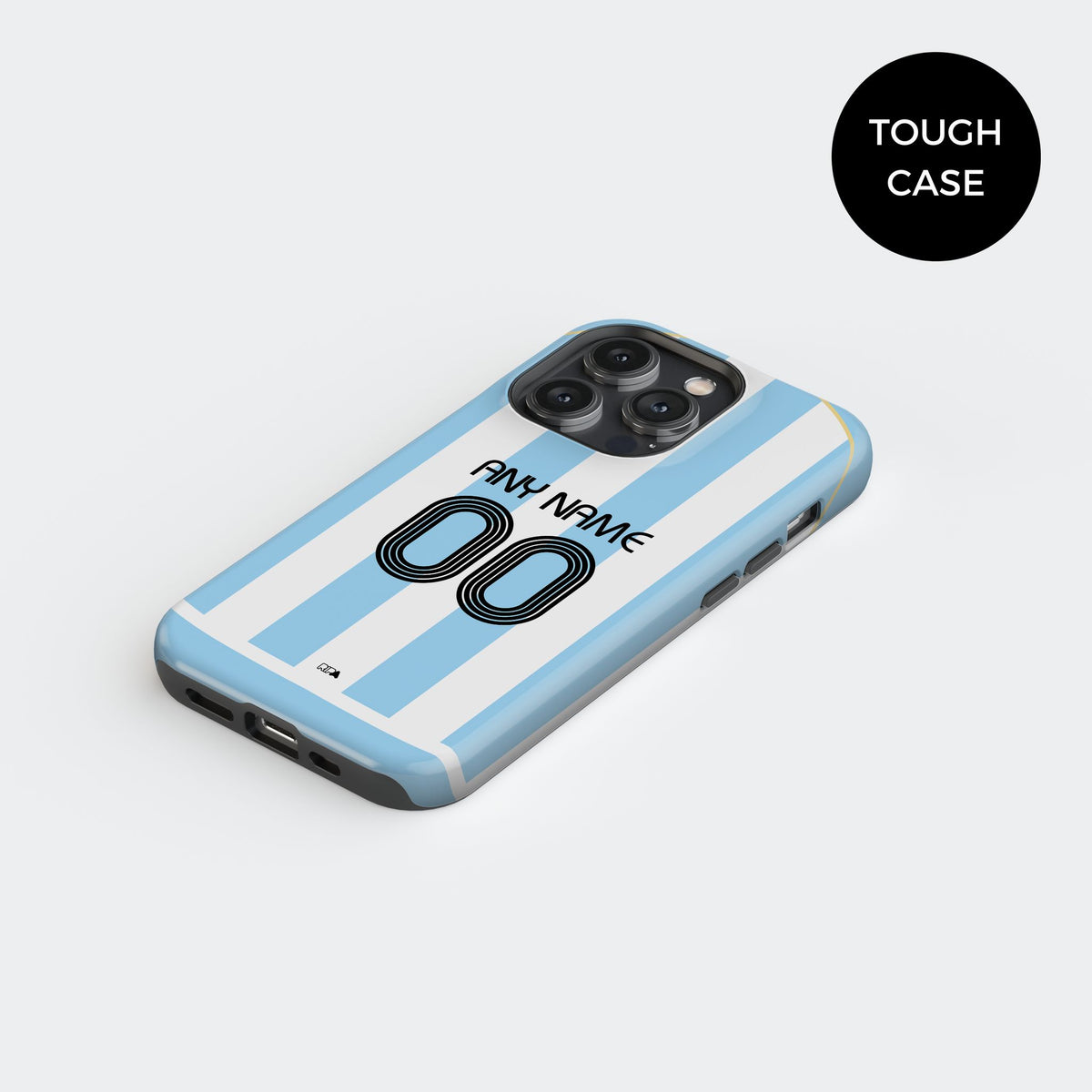 Phone case with the Argentina 2006 Home football shirt design by RIPA Football