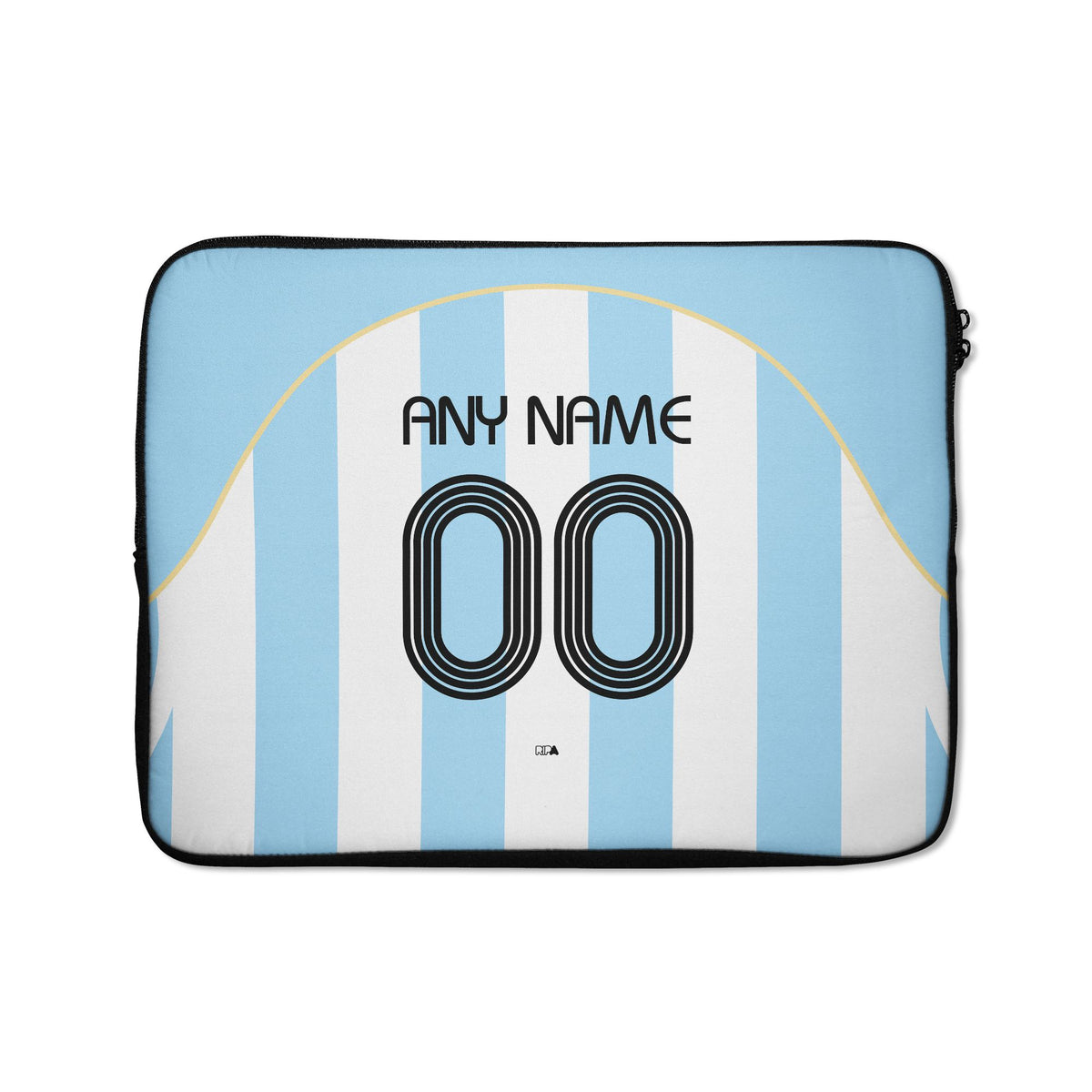 Laptop sleeve with the Argentina 2006 Home football shirt design by RIPA Football