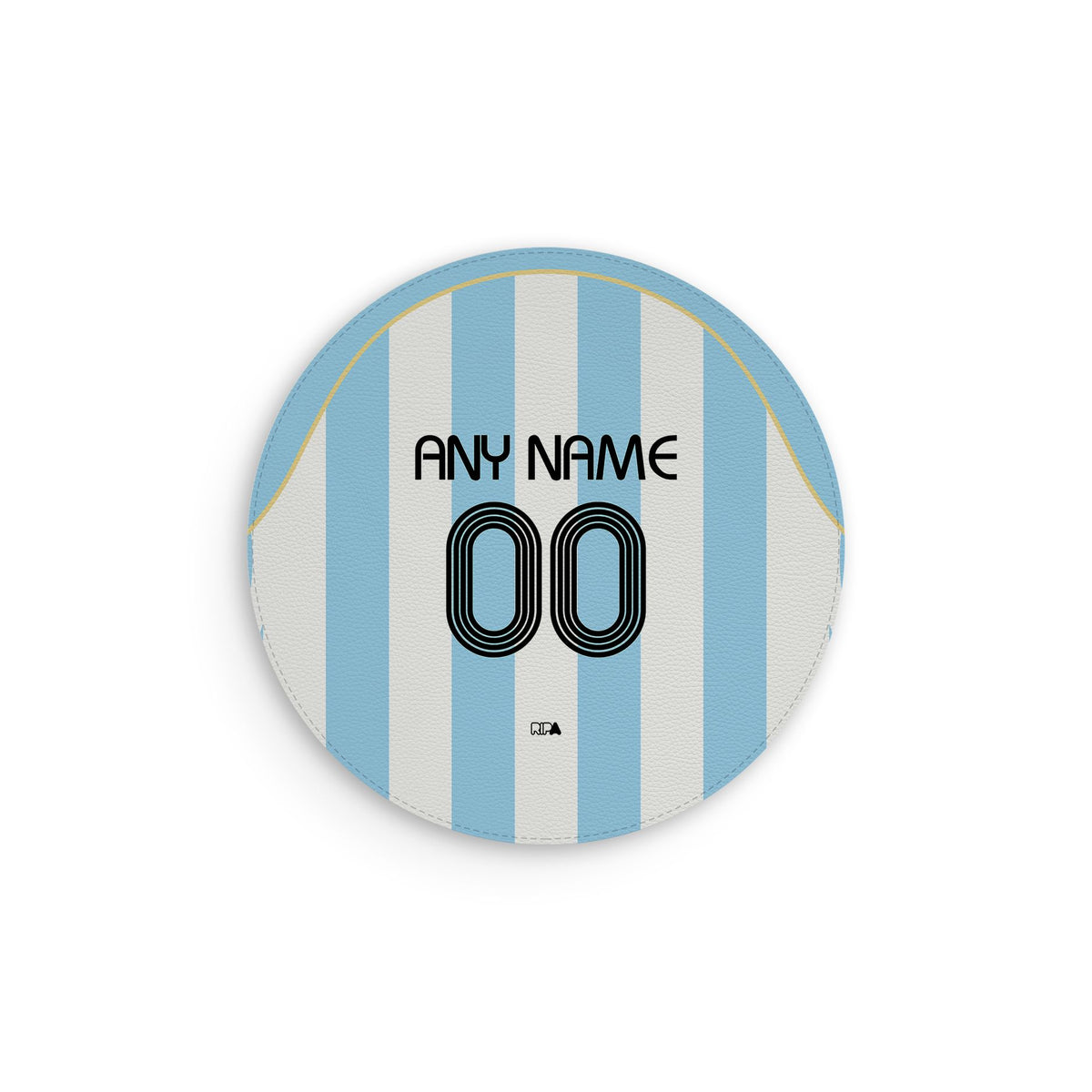 Mouse pad with the Argentina 2006 Home football shirt design by RIPA Football