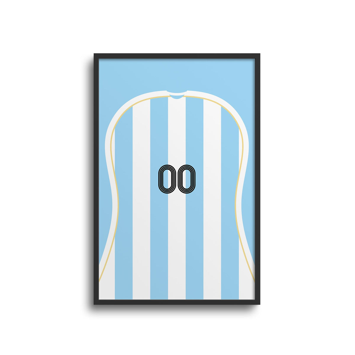Print with the Argentina 2006 Home football shirt design by RIPA Football