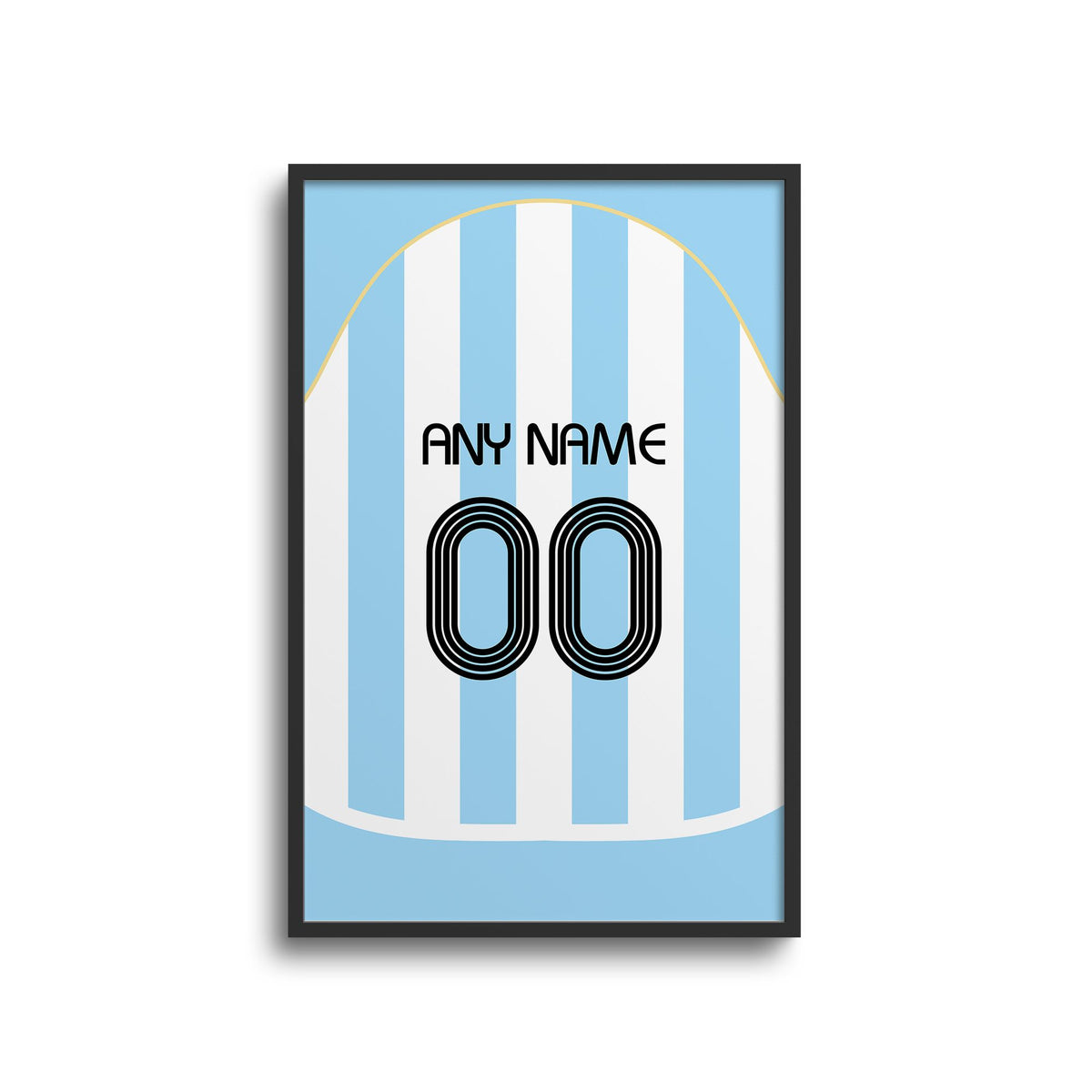 Print with the Argentina 2006 Home football shirt design by RIPA Football