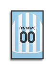 Print with the Argentina 2006 Home football shirt design by RIPA Football