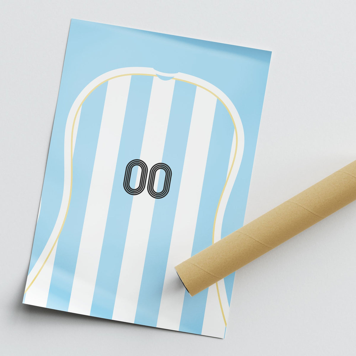 Print with the Argentina 2006 Home football shirt design by RIPA Football