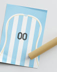 Print with the Argentina 2006 Home football shirt design by RIPA Football