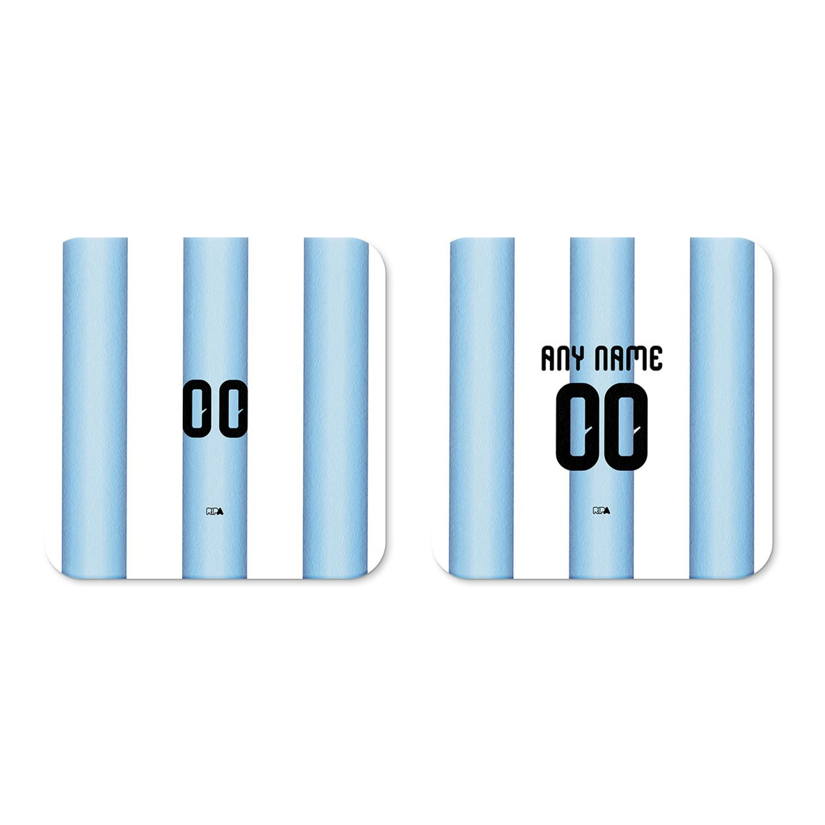 Coaster with the Argentina 2026 Home football shirt design by RIPA Football