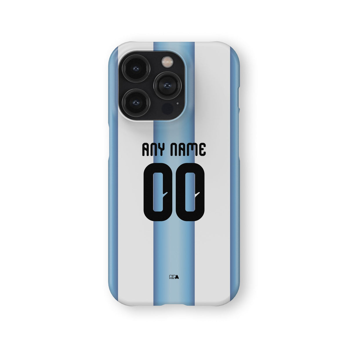 Phone case with the Argentina 2026 Home football shirt design by RIPA Football