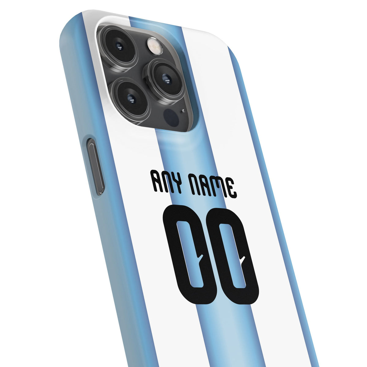 Phone case with the Argentina 2026 Home football shirt design by RIPA Football
