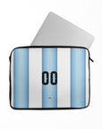 Laptop sleeve with the Argentina 2026 Home football shirt design by RIPA Football