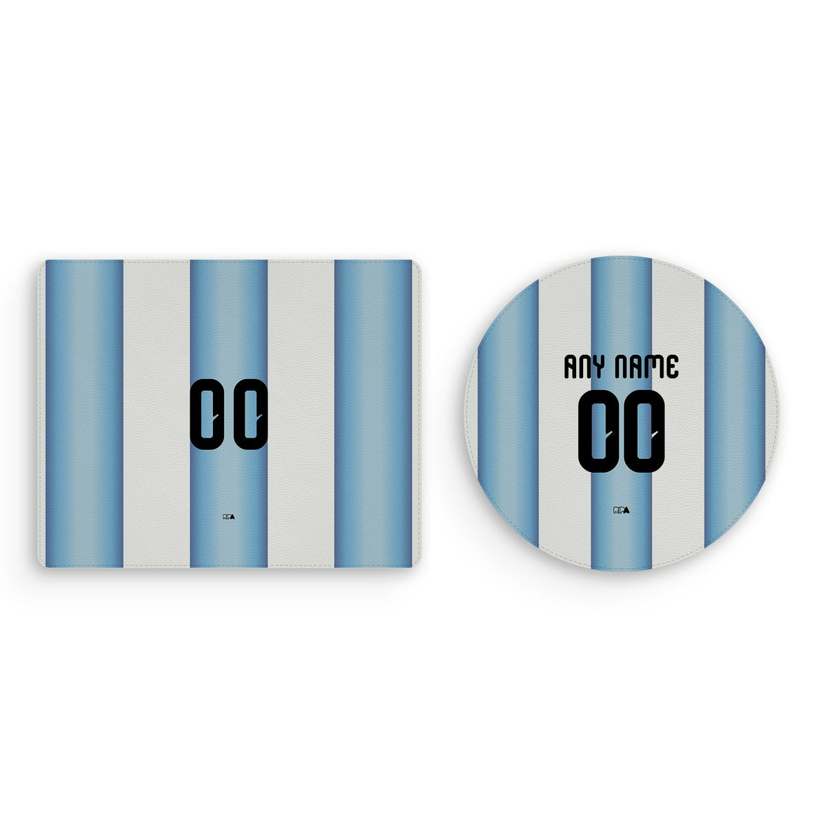 Mouse pad with the Argentina 2026 Home football shirt design by RIPA Football