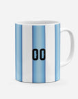 Mug with the Argentina 2026 Home football shirt design by RIPA Football