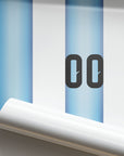 Print with the Argentina 2026 Home football shirt design by RIPA Football