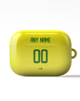 AirPods case with the Brazil 2002 Home football shirt design by RIPA Football