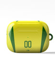 AirPods case with the Brazil 2002 Home football shirt design by RIPA Football