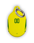 AirTag holder with the Brazil 2002 Home football shirt design by RIPA Football