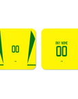 Coaster with the Brazil 2002 Home football shirt design by RIPA Football