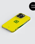 Phone case with the Brazil 2002 Home football shirt design by RIPA Football