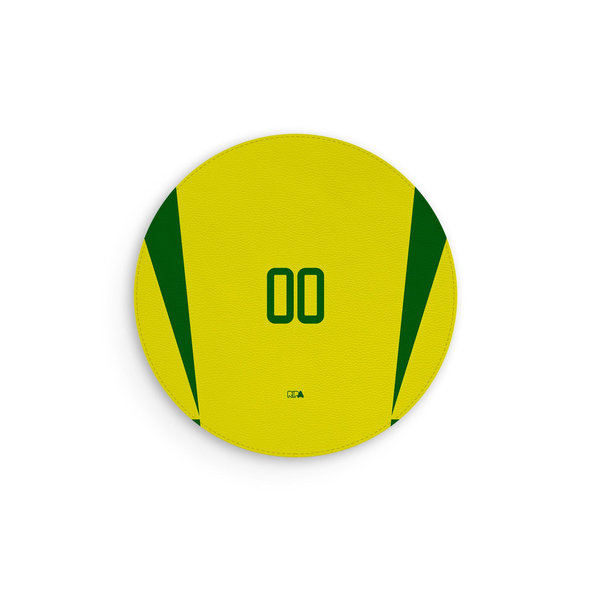 Mouse pad with the Brazil 2002 Home football shirt design by RIPA Football