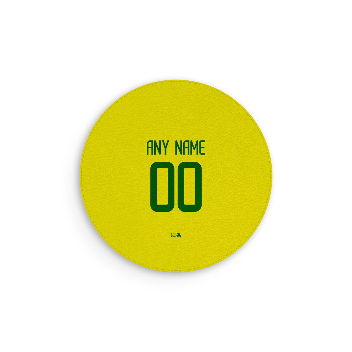 Mouse pad with the Brazil 2002 Home football shirt design by RIPA Football