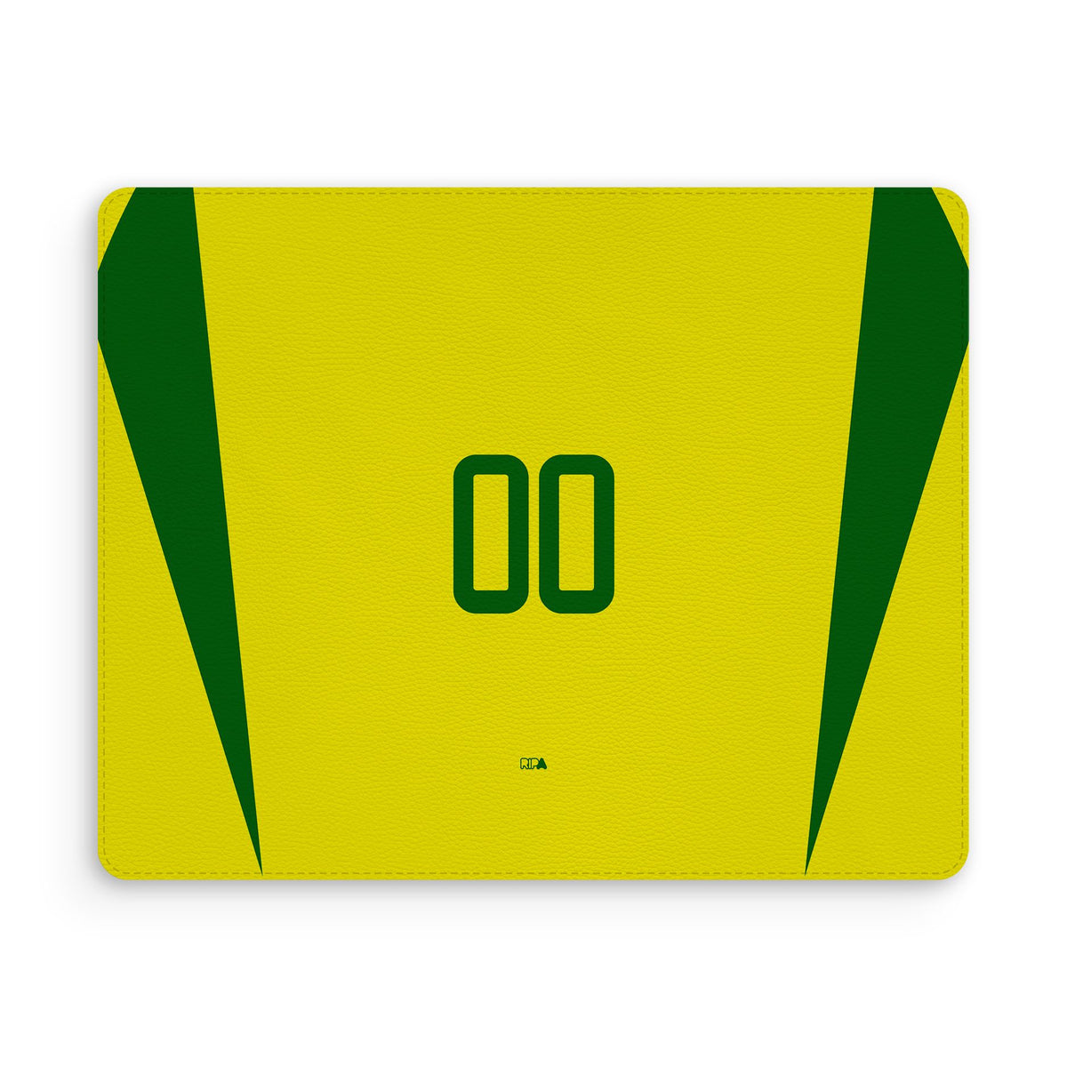 Mouse pad with the Brazil 2002 Home football shirt design by RIPA Football