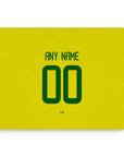Mouse pad with the Brazil 2002 Home football shirt design by RIPA Football