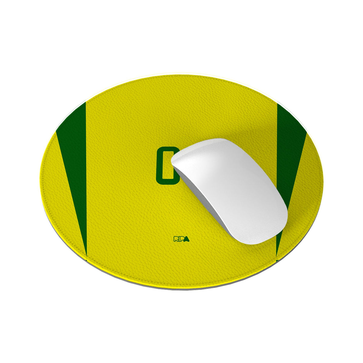 Mouse pad with the Brazil 2002 Home football shirt design by RIPA Football